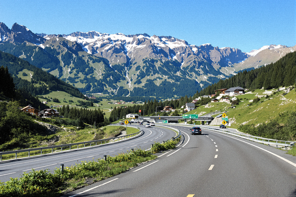 Tauern Autobahn A10 in Österreich